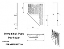 Биокамин Papa Manhattan