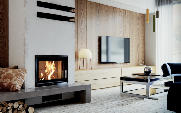 Топка DEFRO HOME RIVA ME SHORT, 19 кВт, 795/465мм, с водяным контуром