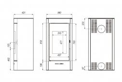 Печь DEFRO HOME ORTI, 9 кВт