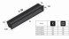 Решётка Kratki Luft 12x20 черная