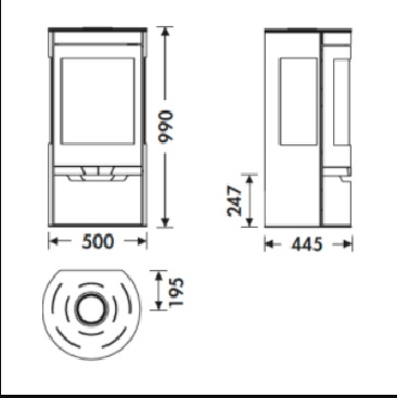 Печь-камин PANADERO Suerte