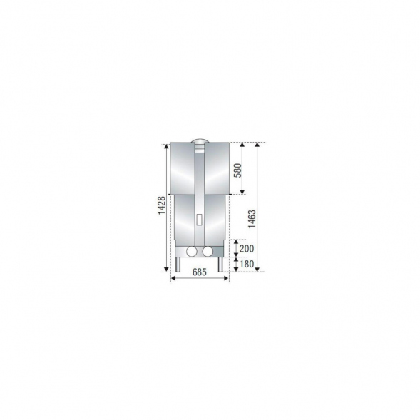 Каминная топка H1600XXL DF axis