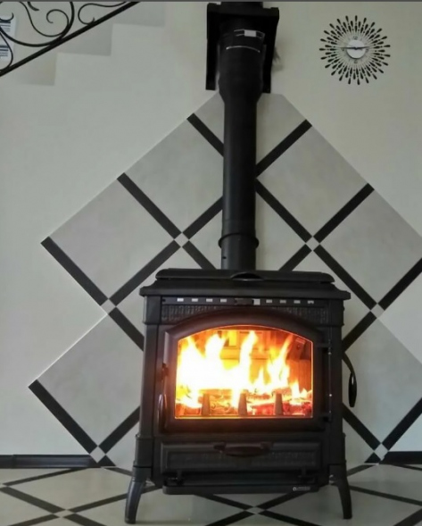 Печь La NORDICA Isotta con cerchi Evo Nero (черный)