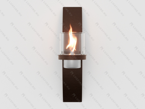 Настенный биокамин Lux Fire &amp;quot;Олимпус D&amp;quot; (коричневый)