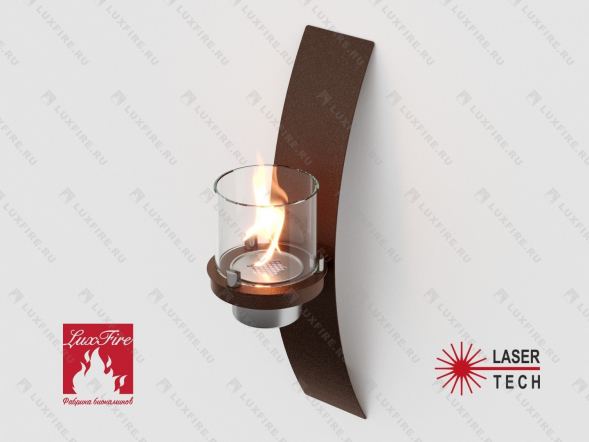 Настенный биокамин Lux Fire &amp;quot;Олимпус D&amp;quot; (коричневый)